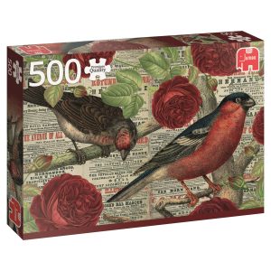 Premium Collection Vogels houden van Bloemen 500 stukjes