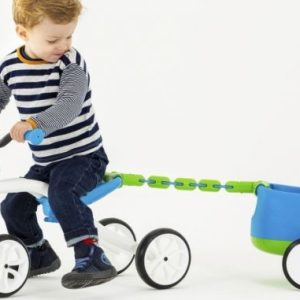 Quadie 4-wieler + trailer – blauw