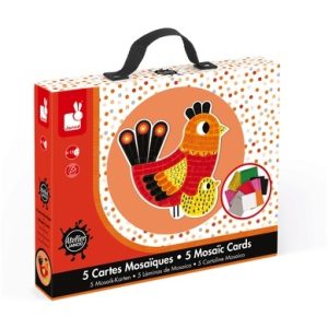 Mozaïek kaarten “Een dag op de boerderij” in koffer