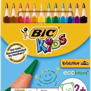 BIC Kids Kleurpotloden ECOlutions Evolution Triangle – 12stuks