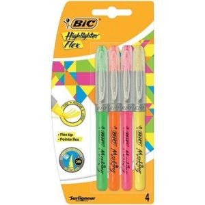 BIC Markeerstift Highlighter Flex – 4stuks