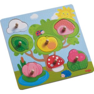 Houten (inleg)puzzel – Dierenverstoppertje