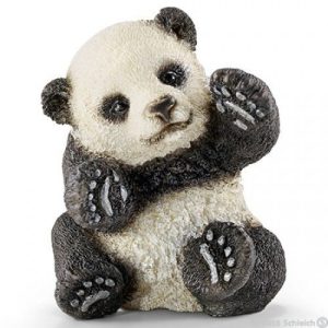 Schleich Wild Life – Panda jong, spelend