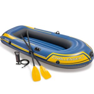 Roeiboot set  CHALLENGER 2 (236x114x41cm)  – blauw