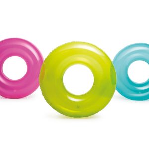 Zwemring (Ø76cm) – TRANSPARANT (geel OF roos OF blauw)