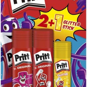 Pritt Lijmstift “Original”  2x43gr + 1x20gr “Glitter”