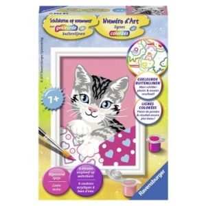 Schilderen op nummer – Poesje