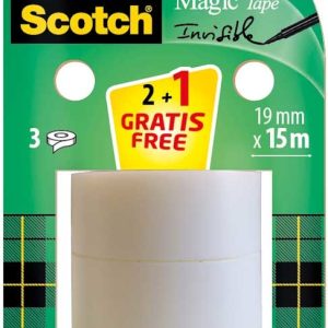 Scotch Magic Tape 19mm x 15m – 2+1 gratis