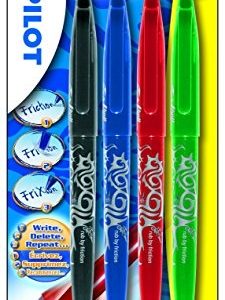 Pilot FriXion Rollerball 0,7mm – 3+1 gratis (zwart/blauw/rood/groen)