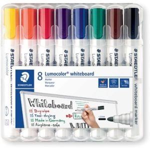 Lumocolor Whiteboardmarker 2mm/ronde punt – 8stuks