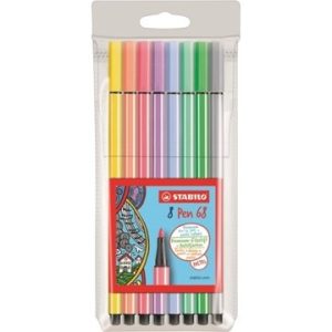 Stabilo Pen 68 Pastel – Etui 8stuks