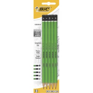 BIC Criterium – 5stuks (2B/B/HB/H/2H)