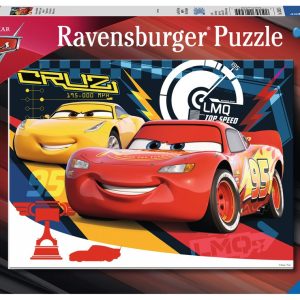 Puzzel (XXL) 200stuks – Disney Cars 3 – Piepende banden