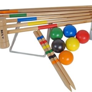 Croquetset (rubberhout) 76cm – 6 spelers