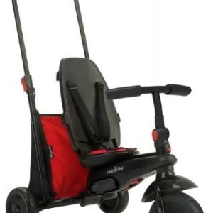 6-in-1 Folding Trike 400 Driewieler met zonnekap – zwart/rood