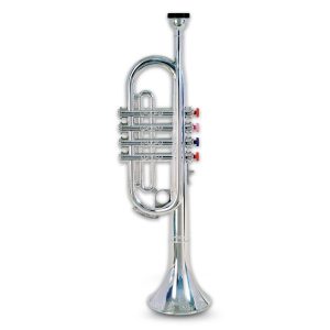 Trompet met 4 gekleurde ventielen/noten