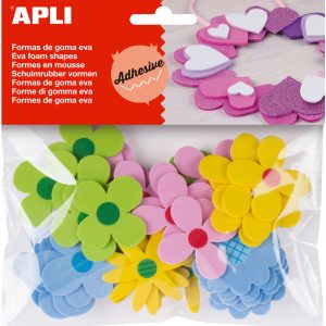 APLI Crea Schuimrubber vormen “Bloemen” – 40stuks