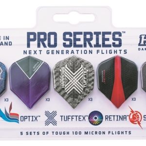 Pro Series Set of 100 micron flights – 5x3stuks