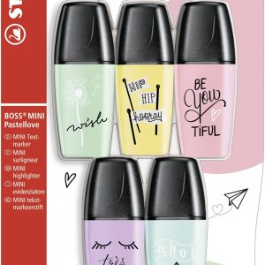 Stabilo BOSS MINI Pastellove – 5stuks