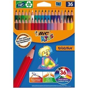 BIC Kids Kleurpotloden ECOlutions Evolution Triangle – 36stuks