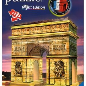 3D Puzzel (216stuks) – Arc de Triomphe – Night Edition