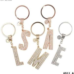 Trend Strass-sleutelhanger Alfabet