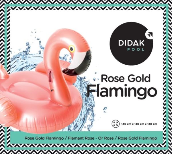 Flamingo Rose Gold Didak - 140x130x120cm