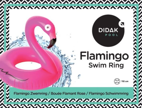 Flamingo Swim Ring Didak - 110cm