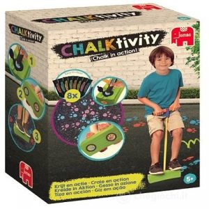 CHALKtivity – Springstok met dierenpootafdruk