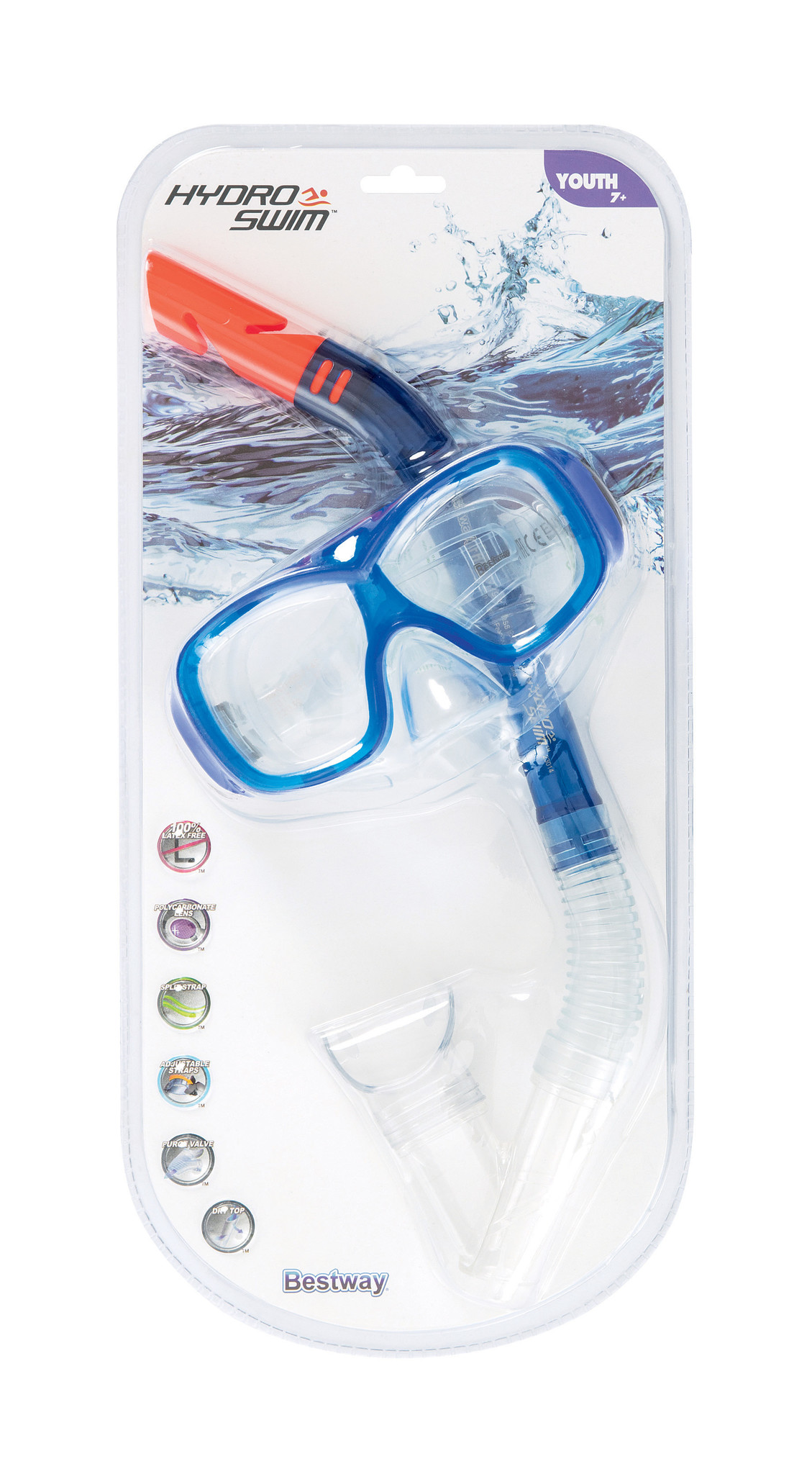 Duikbril + Snorkel PIKE 7 jr + - Afbeelding 5