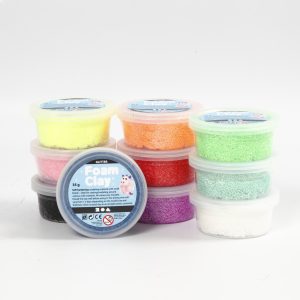 Foam Clay Glitter 10×35 gr – assorti kleuren