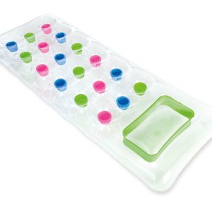 Watermatras (188x71cm) – SUNTANNER transparant (roos OF groen)