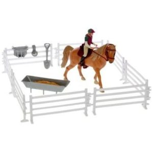 Speelset paard met ruiter en accessoires