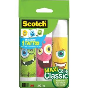 Scotch Lijmstick “Monster” 3x21gr