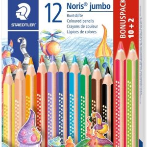 Kleurpotloden Noris Club jumbo – 12stuks + slijper