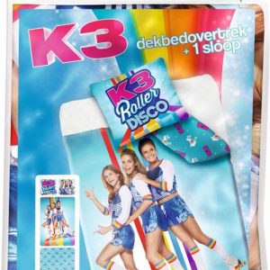 Studio 100 K3 Rollerdisco – Kinderdekbedovertrek – Eenpersoons – 140×200 cm