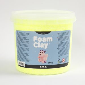 Foam Clay Glitter 560gr – geel