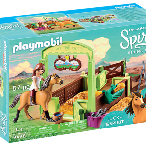 PM DreamWorks Spirit Riding Free – Lucky en Spirit met paardenbox 9478