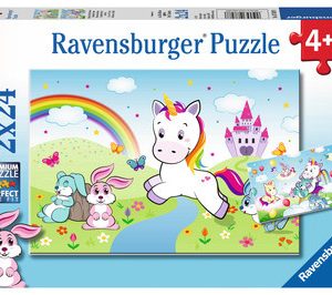 Puzzel (2x24stuks) – Sprookjesachtige eenhoorn