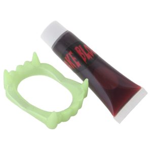 Gebit Vampier + imitatie bloed