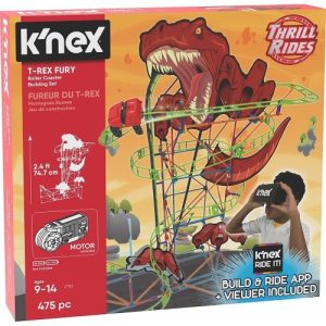 K’NEX Building Set “T-Rex Fury Roller Coaster” – 473stuks
