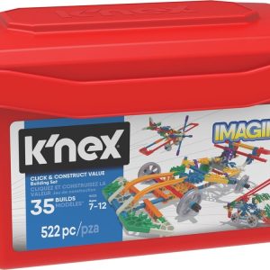 K’NEX Building Set “Click & Construct Value” – 522stuks