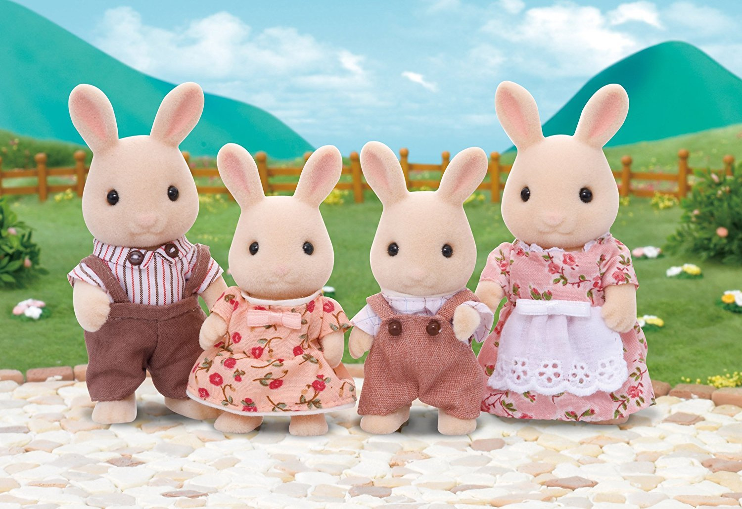 Sylvanian Families - Familie Wit Konijn - Afbeelding 3
