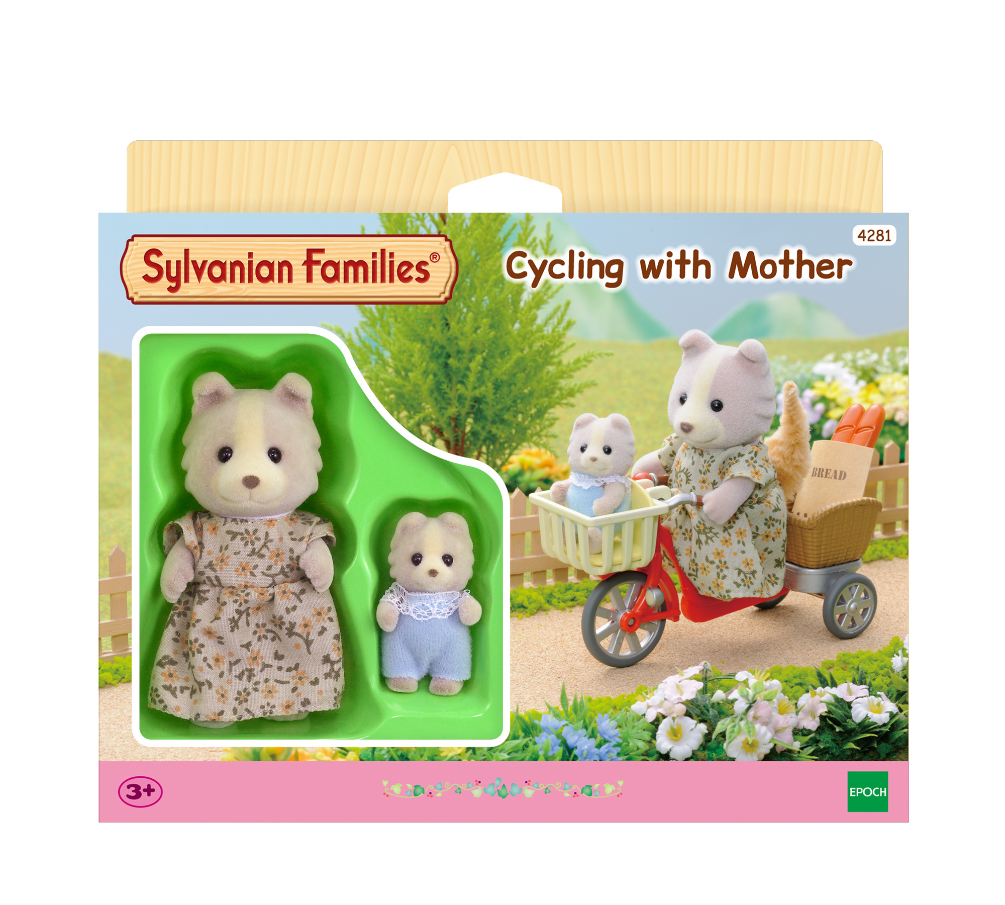 Sylvanian Families fietsen met mama