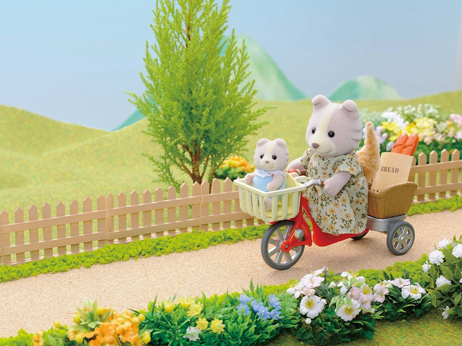 Sylvanian Families fietsen met mama - Afbeelding 2