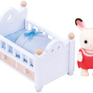 Sylvanian Families – Baby Chocoladekonijn + babybedje