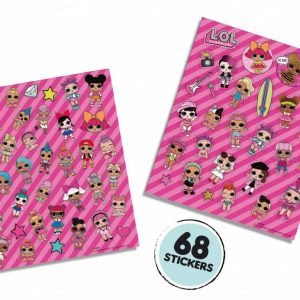 L.O.L. Glitter stickers