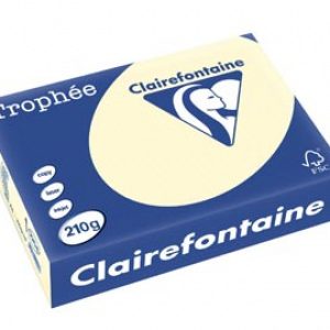 Clairefontaine gekleurd papier Trophée A4 210gr/250vel – crème