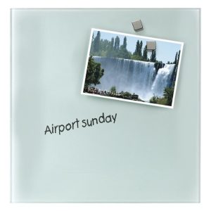 Magnetisch glasbord 45x45cm – wit