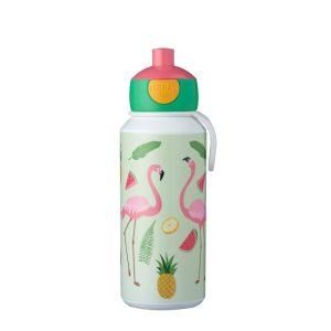 Drinkfles campus pop-up 400ml – Tropical Flamingo